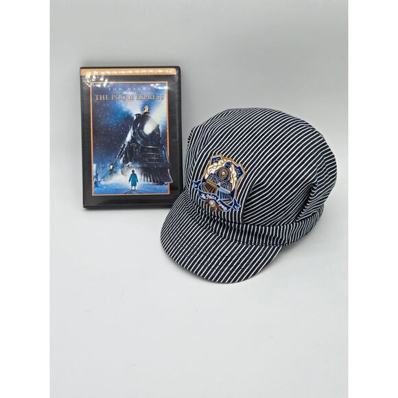 Polar Express Dvd & Kids Polar Express Conductor Hat Bundle - Picture 1 of 9